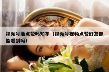 视频号能点赞吗知乎（视频号视频点赞好友都能看到吗）