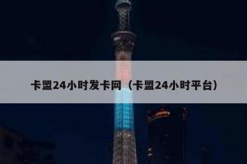卡盟24小时发卡网（卡盟24小时平台）