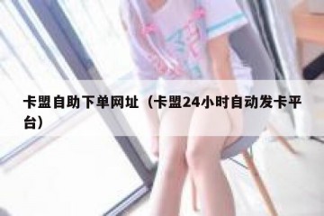 卡盟自助下单网址（卡盟24小时自动发卡平台）