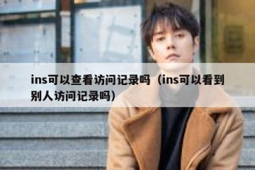 ins可以查看访问记录吗（ins可以看到别人访问记录吗）