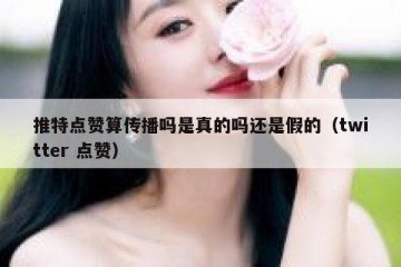推特点赞算传播吗是真的吗还是假的（twitter 点赞）