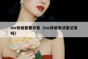 ins快拍查看访客（Ins快拍有访客记录吗）
