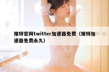 推特官网twitter加速器免费（推特加速器免费永久）