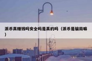 派币真赚钱吗安全吗是真的吗（派币是骗局嘛）