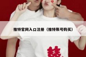 推特官网入口注册（推特账号购买）