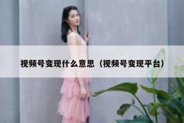 视频号变现什么意思（视频号变现平台）