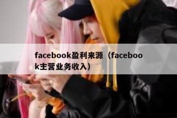 facebook盈利来源（facebook主营业务收入）