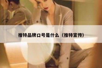 推特品牌口号是什么（推特宣传）