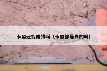 卡盟还能赚钱吗（卡盟都是真的吗）
