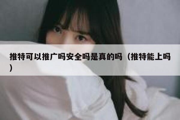 推特可以推广吗安全吗是真的吗（推特能上吗） 第1张