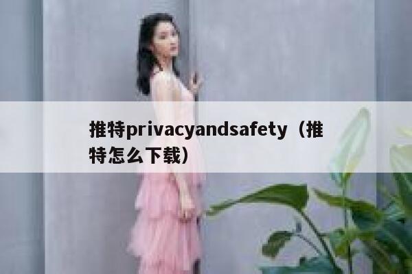 推特privacyandsafety（推特怎么下载） 第1张