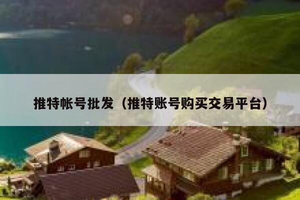 推特帐号批发(推特账号购买交易平台) 第1张 推特帐号批发(推特账号购买交易平台) 第1张