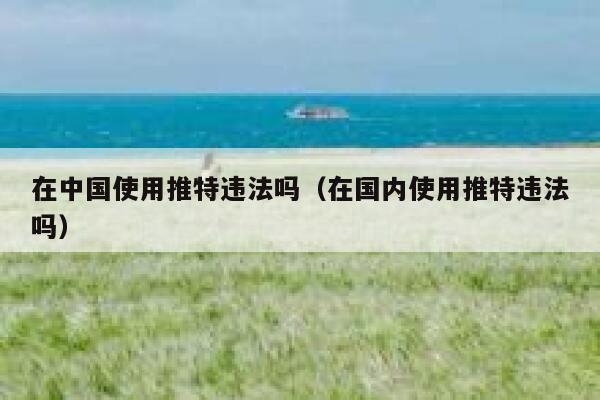 在中国使用推特违法吗(在国内使用推特违法吗) 第1张 在中国使用推特违法吗(在国内使用推特违法吗) 第1张