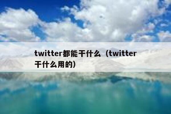 twitter都能干什么(twitter干什么用的) 第1张 twitter都能干什么(twitter干什么用的) 第1张