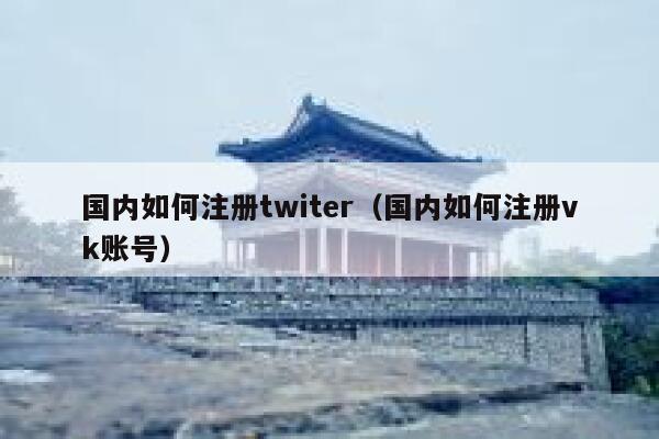 国内如何注册twiter（国内如何注册vk账号） 第1张