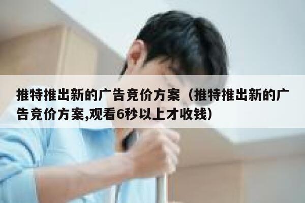 推特推出新的广告竞价方案(推特推出新的广告竞价方案,观看6秒以上才收钱) 第1张 推特推出新的广告竞价方案(推特推出新的广告竞价方案,观看6秒以上才收钱) 第1张