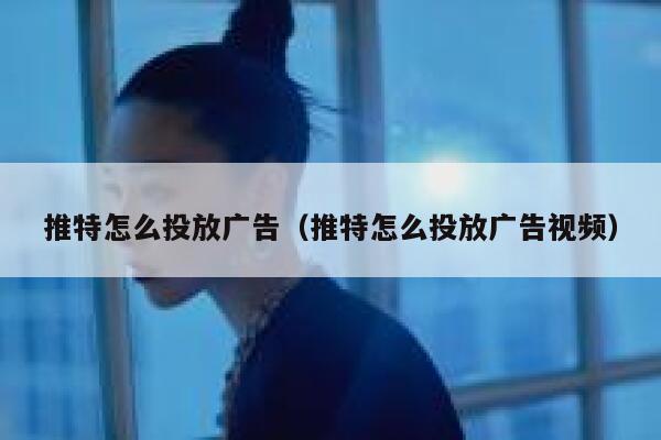 推特怎么投放广告(推特怎么投放广告视频) 第1张 推特怎么投放广告(推特怎么投放广告视频) 第1张