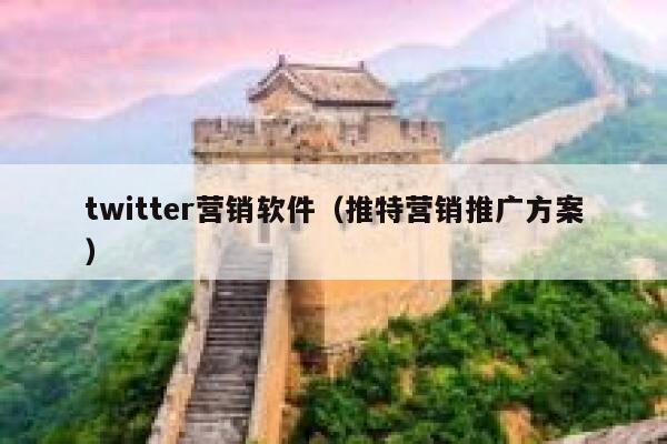 twitter营销软件(推特营销推广方案) 第1张 twitter营销软件(推特营销推广方案) 第1张