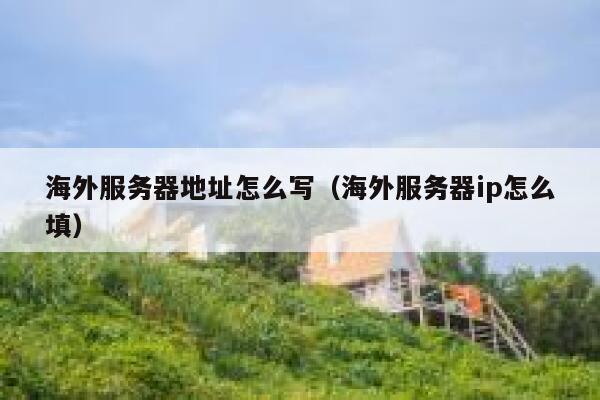海外服务器地址怎么写（海外服务器ip怎么填） 第1张