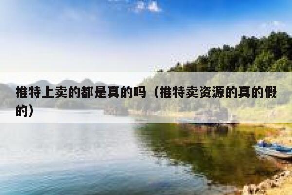 推特上卖的都是真的吗(推特卖资源的真的假的) 第1张 推特上卖的都是真的吗(推特卖资源的真的假的) 第1张
