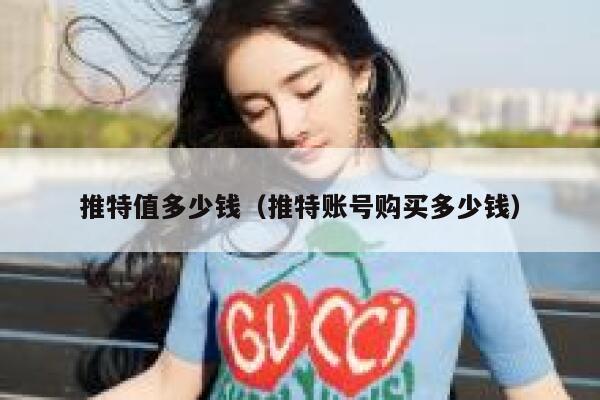 推特值多少钱（推特账号购买多少钱） 第1张
