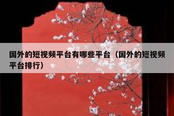 国外的短视频平台有哪些平台(国外的短视频平台排行) 第1张 国外的短视频平台有哪些平台(国外的短视频平台排行) 第1张