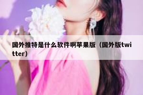 国外推特是什么软件啊苹果版(国外版twitter) 第1张 国外推特是什么软件啊苹果版(国外版twitter) 第1张