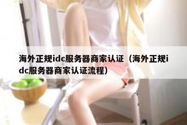 海外正规idc服务器商家认证（海外正规idc服务器商家认证流程） 第1张