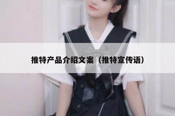 推特产品介绍文案（推特宣传语） 第1张