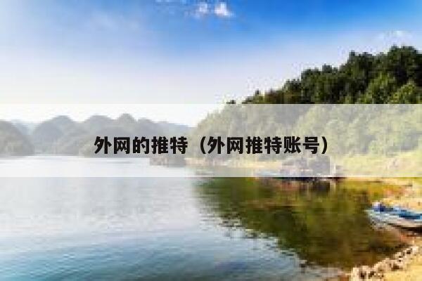 外网的推特（外网推特账号） 第1张