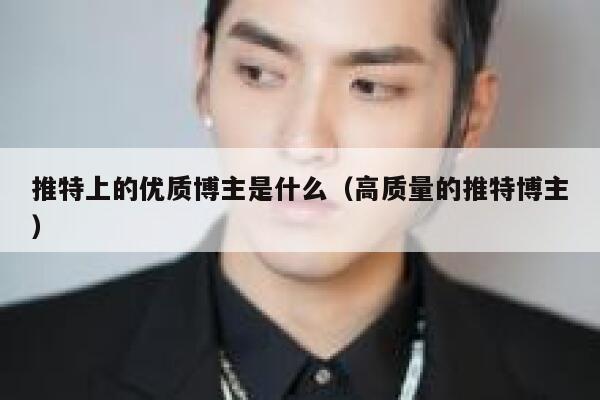 推特上的优质博主是什么（高质量的推特博主） 第1张