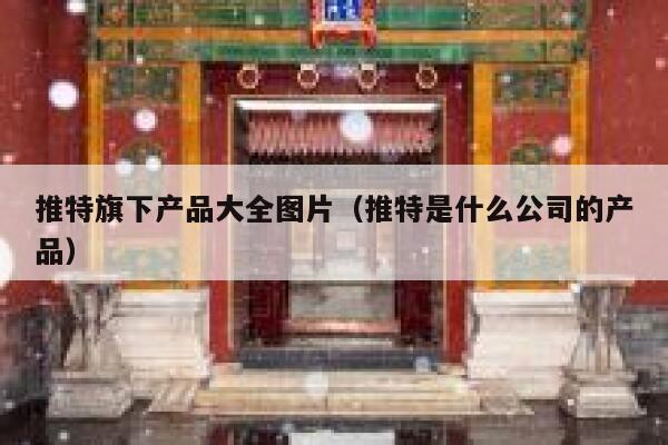 推特旗下产品大全图片（推特是什么公司的产品） 第1张