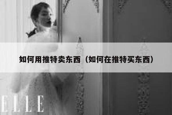 如何用推特卖东西(如何在推特买东西) 第1张 如何用推特卖东西(如何在推特买东西) 第1张
