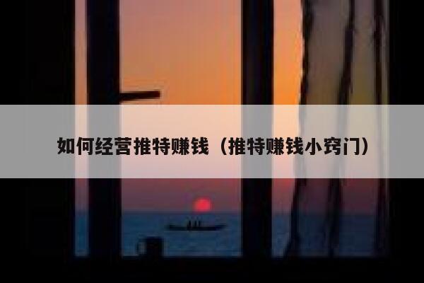 如何经营推特赚钱(推特赚钱小窍门) 第1张 如何经营推特赚钱(推特赚钱小窍门) 第1张
