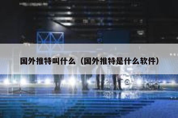 国外推特叫什么（国外推特是什么软件） 第1张