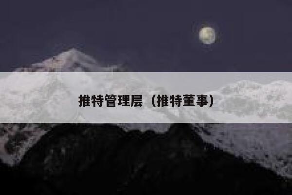 推特管理层（推特董事） 第1张