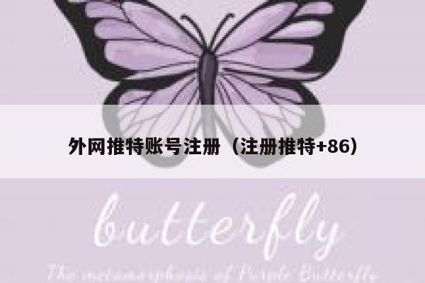 外网推特账号注册（注册推特+86） 第1张