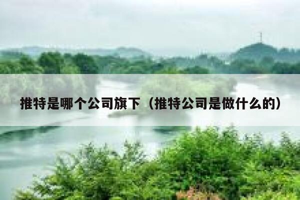 推特是哪个公司旗下（推特公司是做什么的） 第1张