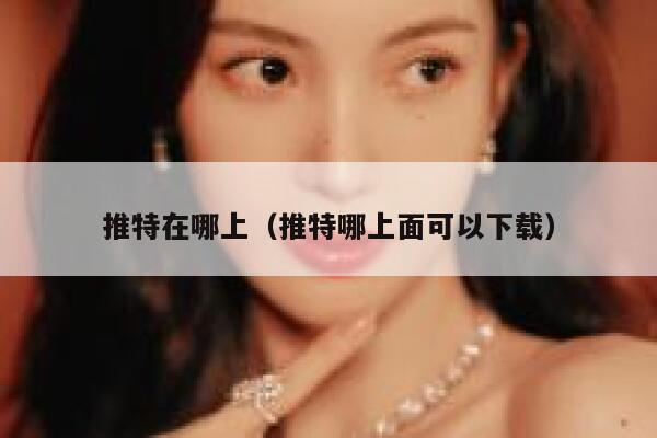 推特在哪上（推特哪上面可以下载） 第1张