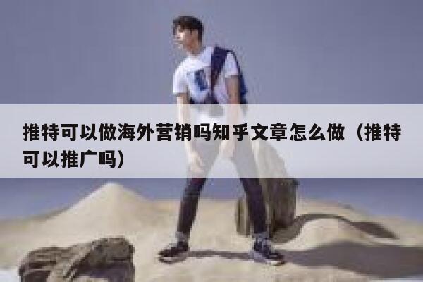 推特可以做海外营销吗知乎文章怎么做（推特可以推广吗） 第1张