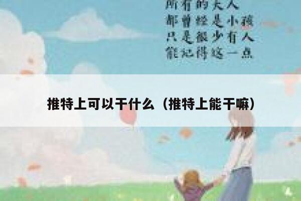 推特上可以干什么（推特上能干嘛） 第1张
