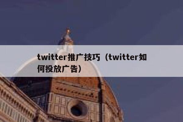 twitter推广技巧(twitter如何投放广告) 第1张 twitter推广技巧(twitter如何投放广告) 第1张