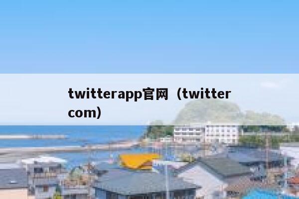twitterapp官网（twittercom） 第1张