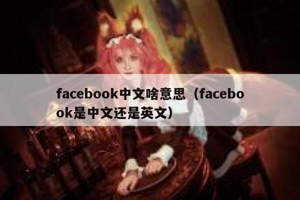 facebook中文啥意思（facebook是中文还是英文） 第1张