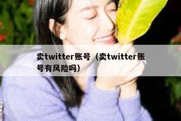 卖twitter账号（卖twitter账号有风险吗） 第1张