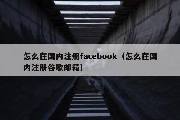 怎么在国内注册facebook（怎么在国内注册谷歌邮箱） 第1张