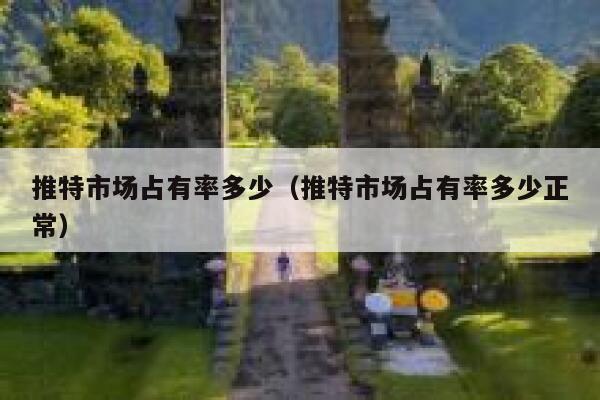 推特市场占有率多少（推特市场占有率多少正常） 第1张