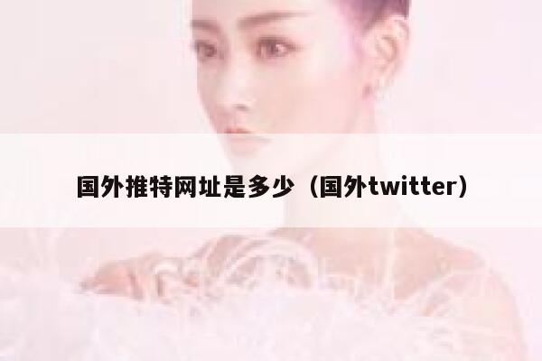 国外推特网址是多少(国外twitter) 第1张 国外推特网址是多少(国外twitter) 第1张