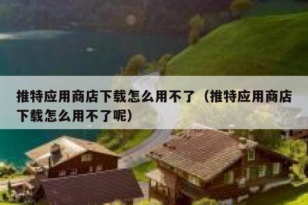 推特应用商店下载怎么用不了（推特应用商店下载怎么用不了呢） 第1张