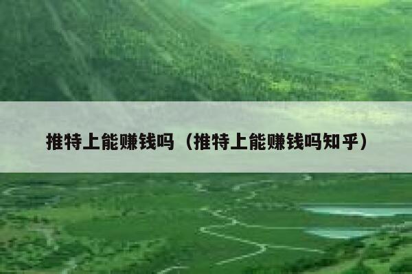 推特上能赚钱吗（推特上能赚钱吗知乎） 第1张